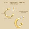 VNOX Earrings Girls Men Earrings Women's Gold Silver Rose Gold