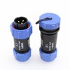 DRRI Weipu IP68 Threaded Coupling Connector SP21 3Pin Male Plug