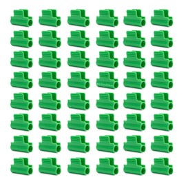 Modixun 48pcs Greenhouse Clamps, Greenhouse Clips, Film Row Cover Netting Tunnel Hoop Clip, Frame Shading Net Rod Clip for Garden Hoops, Grow Tunnel, Support Frame, 8mm/0.31in