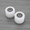 Create Idea 2pcs 6000ZZ Nylon Plastic Roller Bearing Pulley 40x30mm