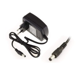 KALEA-INFORMATIQUE © Power Supply 220 V, Output 12 V DC 2 A - Male 2.5 x 5.5 mm, Compact Size EURO PLUG