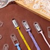 PH PandaHall Embroidery Floss Organizer 50pcs Embroidery Thread Bobbins Clear