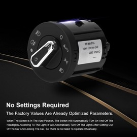 Auto Headlight Switch Quick Response 1C0941531 3BD941531 3BD941531A Lamp Control Light Sensor Module Replacement for MK4 B5