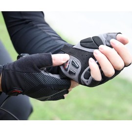 ROTTO Cycling Gloves Fingerless Bike Gloves for Men Women Mountain Bike Road Bike Padded Gel