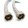 2 x WRAS Approved 500mm M10 (10mm) x 1/2" Flexible