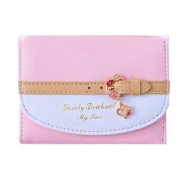 Liroyal Wallet, Coin Purse, Compact Wallet, Folding Wallet, Cute, PU Leather, Popular, Fresh, Large Capacity, Multifunctional, Girls, Children, Elementary School, Middle School, Birthday, Children's