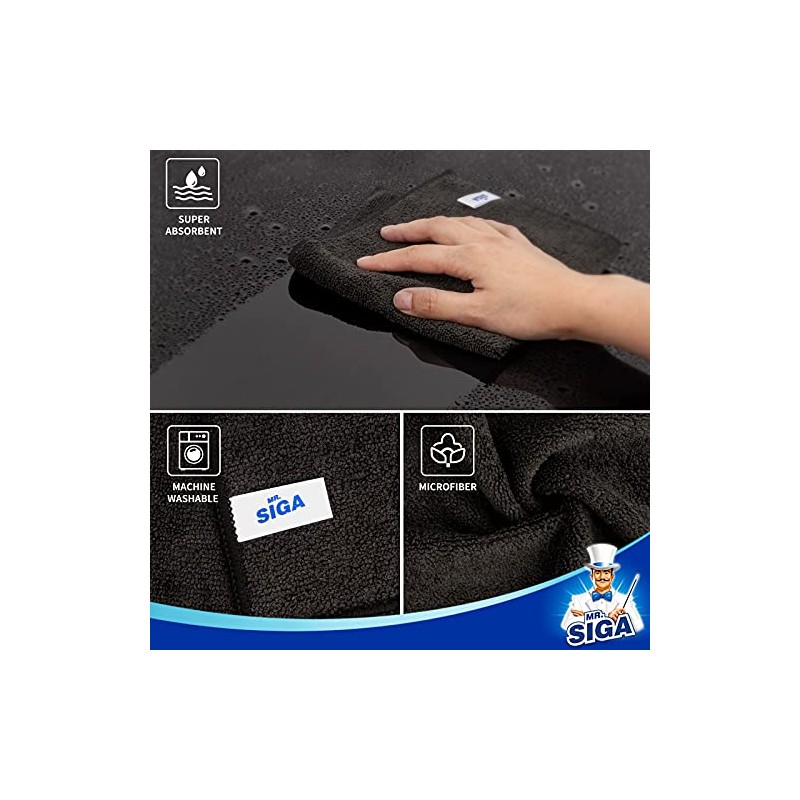 MR.SIGA Paños de Limpieza de Microfibra, paños de Limpieza para