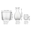 WINAKUI Glass Sake Sets with Warmer, Japanese-style Sake Pot Decanter