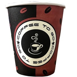 TRENDSKY Made in Germany 1000 x Diameter 90 mm 300 ml Hard Paper Coffee Cups Disposable Paper Cups Coffee to Go 0.3 L Biodegradable