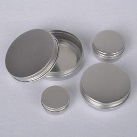 Round lip balm tin case Poca hair band bobby pin cotton swab Organizer 3-Round Tin Case-60g 10ea