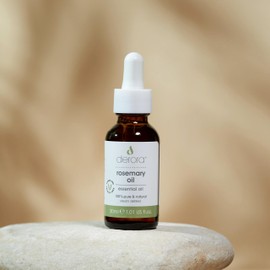 Derora Rosemary Oil for Hair & Skin | Essential Oil | 100% Pure, Undiluted | Rosemary Oil for Hair, Damaged Hair, Hair Loss, Dry Skin, Face, Scalp (30ml)