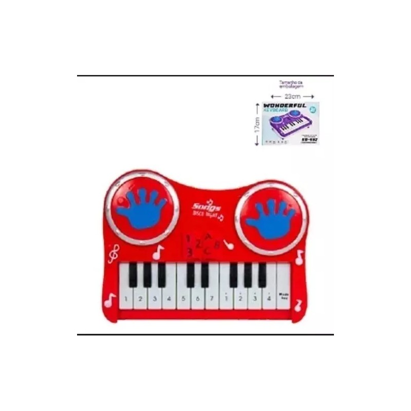 Total Supplier Mini Piano 2n1 Juguete Niños Canciones Tambor