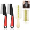 2PCS Dandruff Comb,Flea Comb for Dogs,Scalp Comb, Stainless Steel Fine