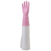 Showa Gloves No. 140 Thick with Arm Cover, Pink, Medium,