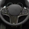 Steering Wheel Button Trim Cover Carbon Fiber Style Fits for