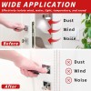 Fingwerk 40 Feet Rubber Weather Stripping Door Seal Strip, 40Ft,