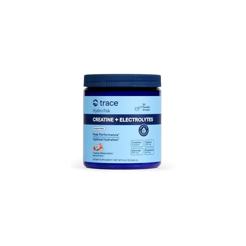 Trace Minerals Creatine + Electrolytes & Mineral Powder for Peak