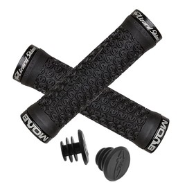 Lizard Skins Unisex's Lock-On Grips - Moab Handlebar, Black, One Size