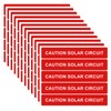 Trandraft 250 Pcs Caution Solar Circuit Stickers - Pv Safety