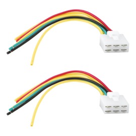 2 x 6 Pin Motorcycle Regulator Connector M551 - A075 Compatible with Honda NX125