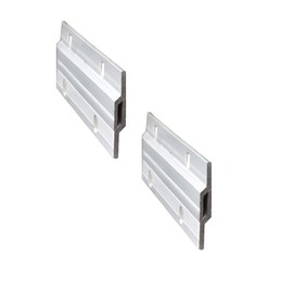 4" French Cleat Picture Hangers Hardware Kit Aluminum Z Clips Heavy Duty Picture & Mirror Hanger Z Bar Interlocking Wall Mounting Photo Frame Hook Bracket (100mm 2 Pairs with Screws & Anchors)