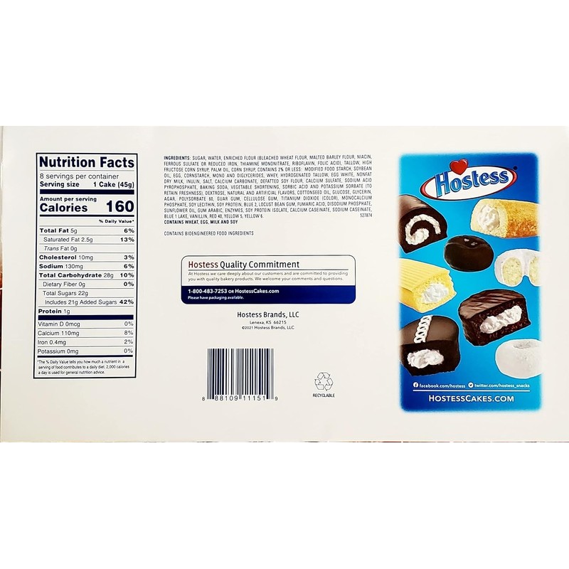 Hostess Patriotic Cupcakes Limited Edition 8 Individually wrapped cakes (2