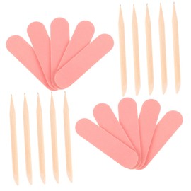 BIUDECO 50pcs Mini Nail Files and Buffers Set for Natural Nails Disposable Manicure Kit with Sticks Gentle Filing for Adults