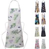 Adjustable Waterproof Kitchen Apron for Women with 2 Pockets, Cute