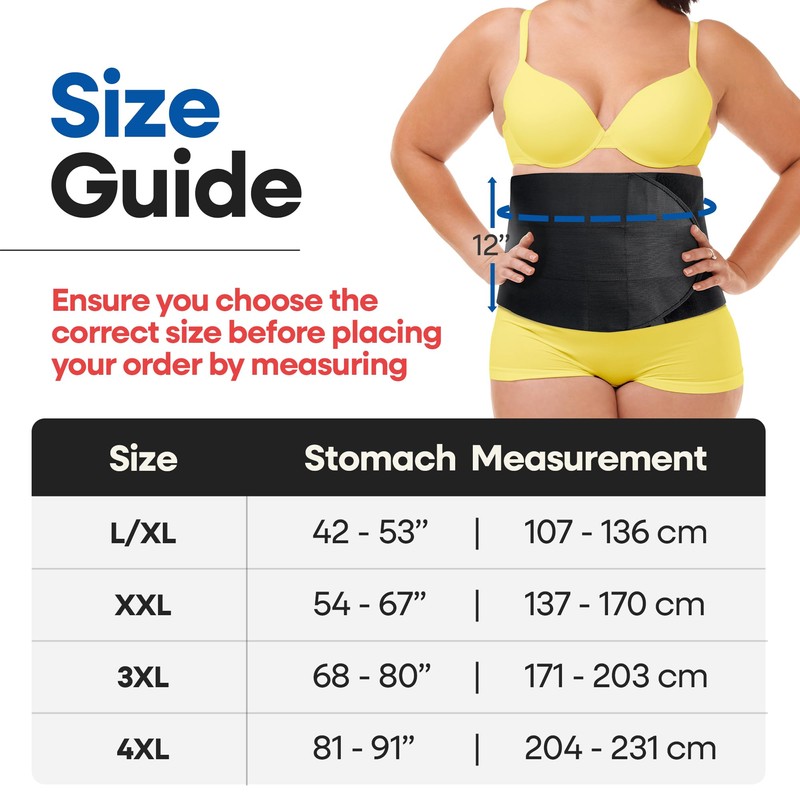 Plus Size Abdominal Binder Post Surgery Tummy Tuck | Postpartum