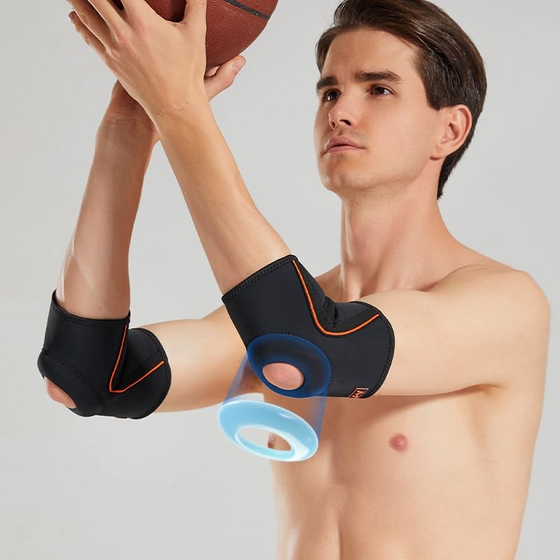 Lava Box Unisex Neoprene Elbow Support, Comfortable, Breathable, Gel Padded