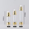 UPSTORE 4Pcs 30ml/1oz Empty Plastic Airless Pump Bottle Refillable Vacuum