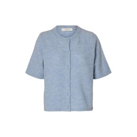 SELECTED FEMME Women's Slflulu 2/4 Knit Cardigan Noos, lightblue, S