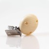 Wooden Clips, Natural, Silky Polished, Diameter 35 mm