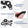 sourcing map 55Pcs M6 Nylon Flat Washers Plain Washer 6mm