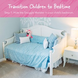 Continuum Games Snuggle Monster - Hide and Seek Bedtime Plush Toy and Book - Pink