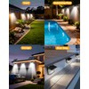 Aootek New Solar Motion Sensor Lights 120 LEDs with Lights