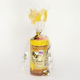 California Raw Premium Black Button Sage Honey 16 Oz. 1 Lb Pure 100% Natural Gift Wrapped