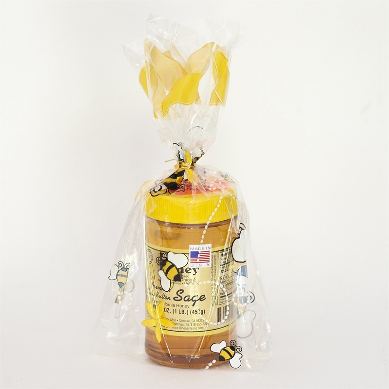 California Raw Premium Black Button Sage Honey 16 Oz. 1