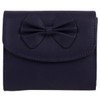 Gorjus Ladies Leather Wallet with Bow, Purple, Casual