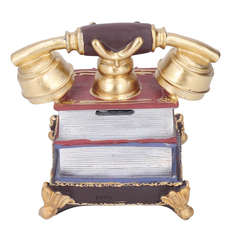 Retro Resin Telephone Model Home Study Desktop Antique Telephone Model