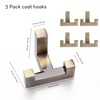 SARIHOSY Coat Hooks Brass Robe Hooks for Coats, Antique Brass