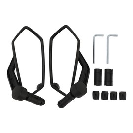 Handlebar Bike Mirror Anti Shaking ABS 360° Rotatable Electric Bike Cycling Rearview Mirror