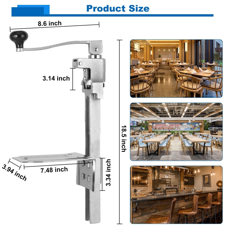 Commercial Can Opener Heavy Duty - Industrial Manual Can Opener