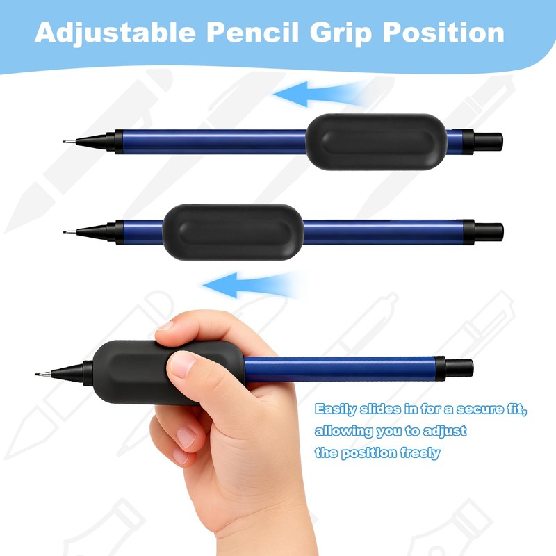 Weighted Pencil Grips, 3 Pack 1oz Silicone Handwriting Aid for