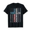 God Bless America - Patriotic Christian Cross USA Flag T-Shirt