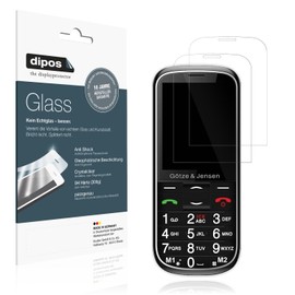 dipos I 2x Displayschutz 9H klar kompatibel mit Gotze Jensen GFE39 Schutzfolie Anti-Shock Folie