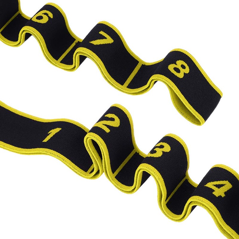 Yoga Stretch Strap with 8 Bows Exercise Band for Stretching,