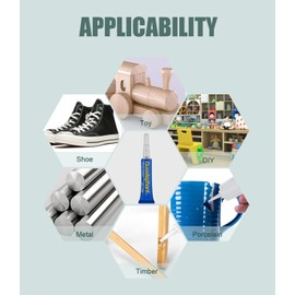 Guoelephant Ceramic Glue Gel 20g,Glue for Ceramics and Porcelain Repair, Clear Ceramic Adhesive,Super Glue All Purpose,Instant Strong Adhesive for Ceramic,Metal, Plastic, Rubber, Wood, Leather,etc.