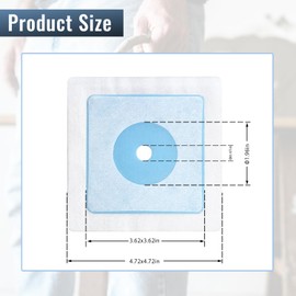 Muschbath 4 Pack Waterproof Pipe Seal Gasket, 12mm 0.47" Resilent Opening, Valve Seal, Square Pipe Edge Seal for Shower Valve and Shower Head And Pipes