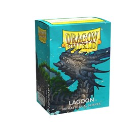 Dragon Shield 100 Count Standard Size Dual Matte Card Sleeves (100 Standard Size Sleeves, Matte Lagoon)